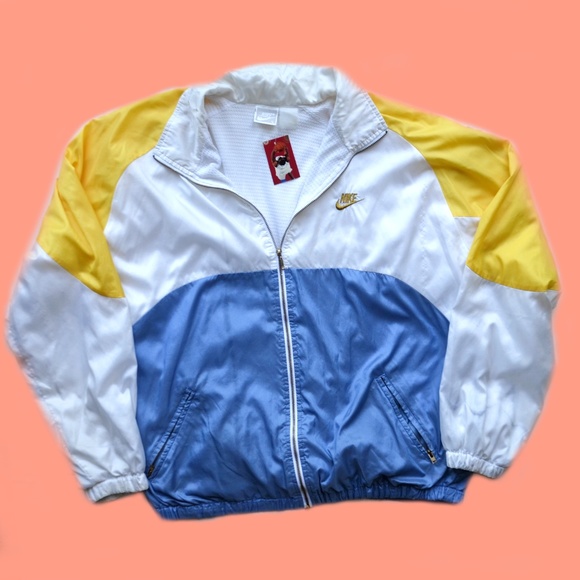 Nike Other - RARE 1980s tri-colored Nike track jacket